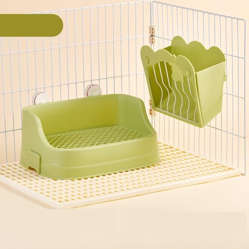 うさぎ ケージ、トイレ、チモシー入れ、ペレット入れ全8点セット販売